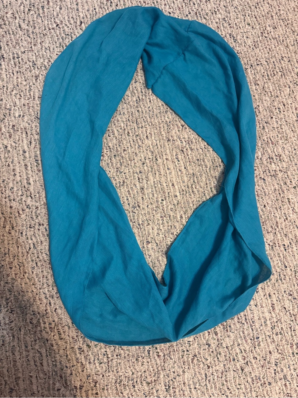 Teal infinity scarf